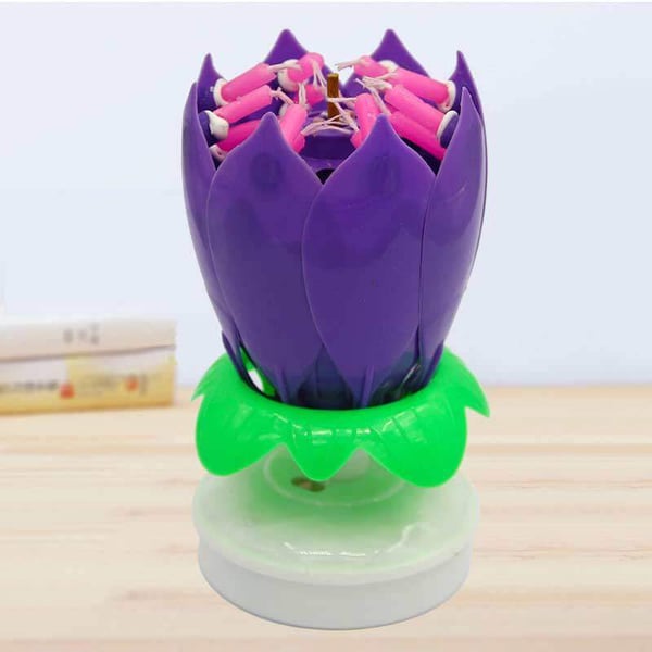đFleur magique Bougie d'anniversaire