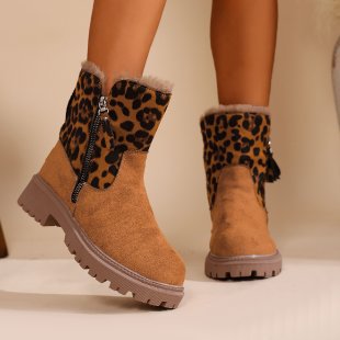 Bottes d'hiver en laine polaire pour femmes