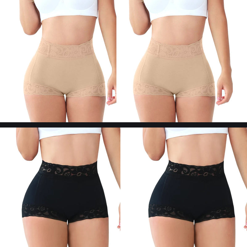 💓 Vente chaude ⇝ 💓 Women Lace Classic Daily Wear Body Shaper Butt Lifter Panty Slip lissant