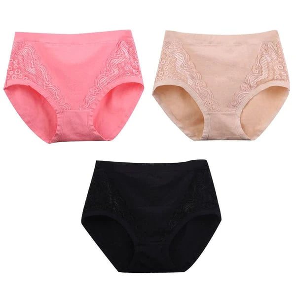 ⏰ Vente du Nouvel An - 50% de réduction ✨ Culotte taille haute en coton anti-fuite Plus Size