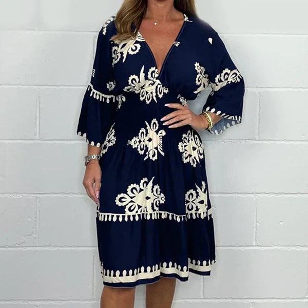 đ„Robe d'Ă©tĂ© imprimĂ©e pour femmes