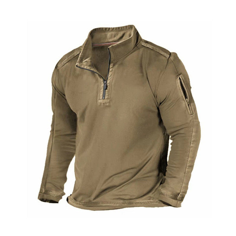 đ„NouveautĂ©s d'automne - 49% de rĂ©ductionđ„Pull Confortable Ă Quart de Zip avec Poches ZippĂ©es pour Homme
