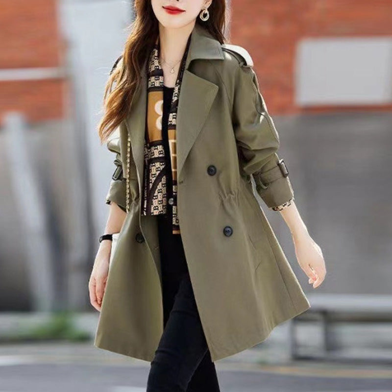 đ„ 45% OFF !!đ„Trench-coat mi-long amincissant Ă revers pour femmesđACHETEZ 2- LIVRAISON GRATUITE