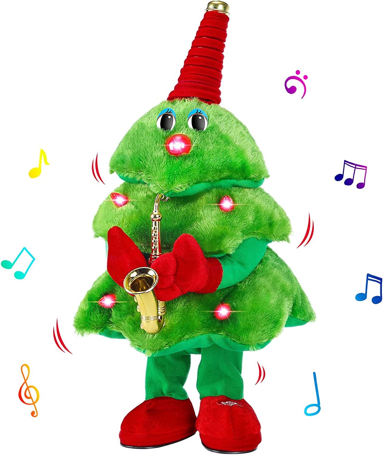🎵🎄Jouet sapin de Noël en roche Sing and Dance🎸🎷