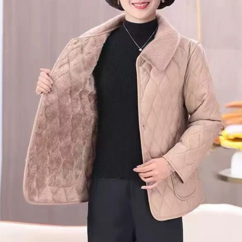Manteau court matelassé élégant pour femme