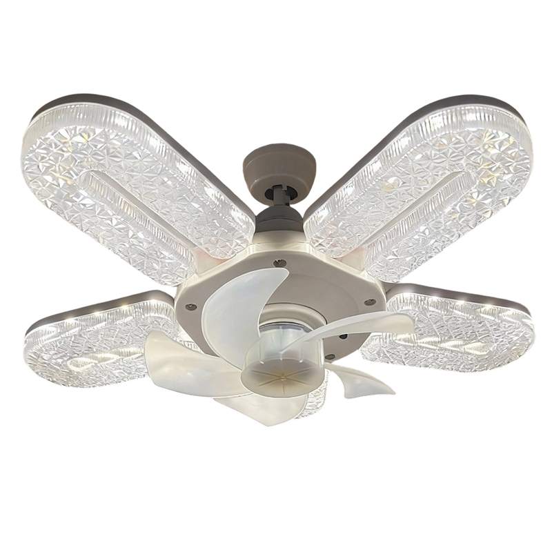 Pour vous garder au frais et éclatant 🌬️💡 Ventilateur de plafond LED à 5 pales effet cristal