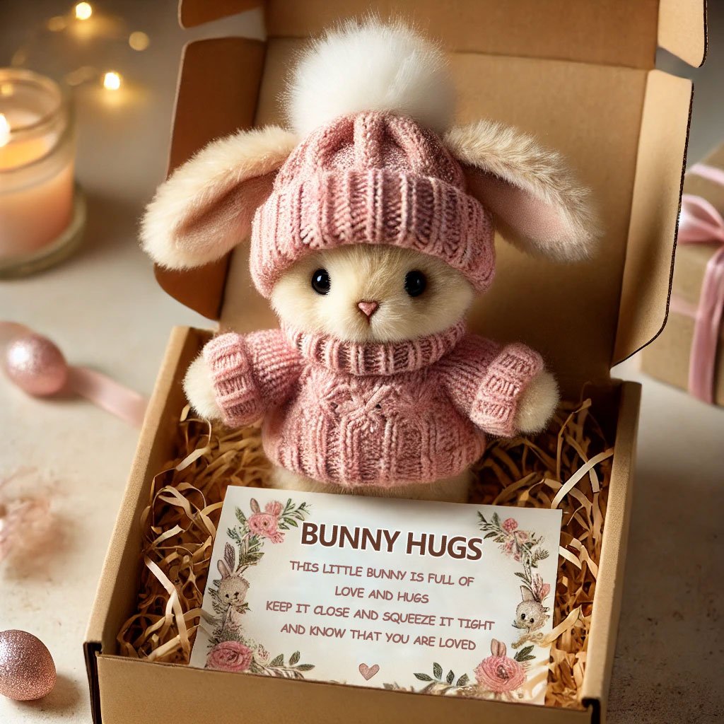 🎁 Fait main de haute qualité 🐇 Mini lapin super réaliste