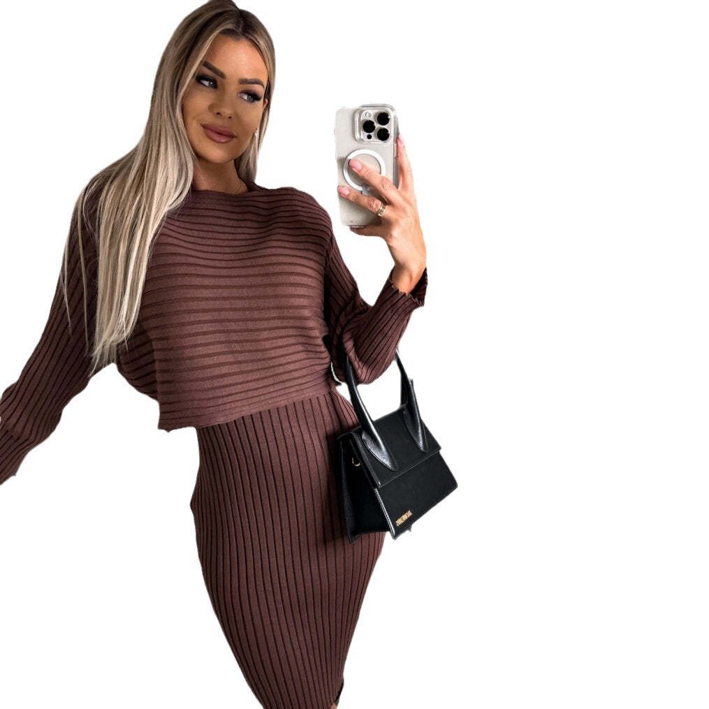 🌷👗Ensemble pull tricoté et robe d'été