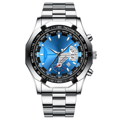 💥Nouveau pour 2024💥-Helloice 47mm Montre de quartz multifonctionnelle masculine💥