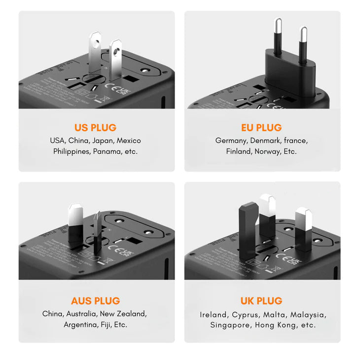 🌎Adaptateur de voyage universel