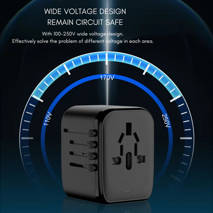 🌎Adaptateur de voyage universel
