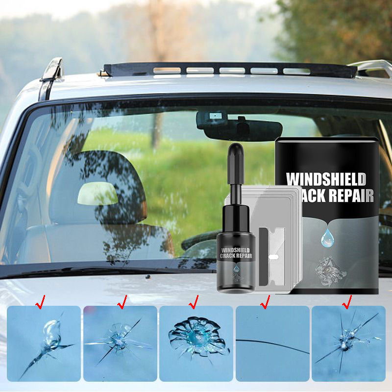 👍Liquide de réparation de fissures de pare-brise de voiture
