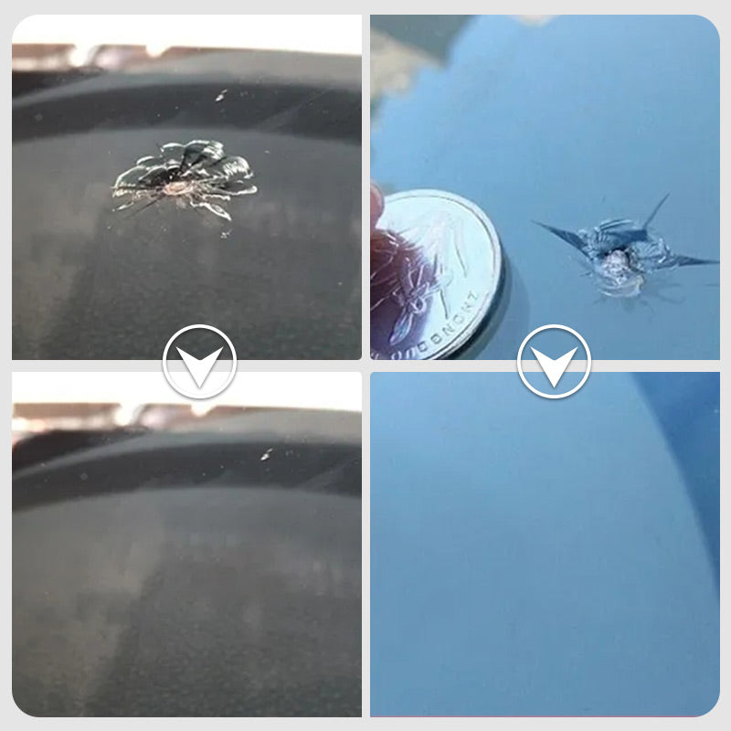 👍Liquide de réparation de fissures de pare-brise de voiture