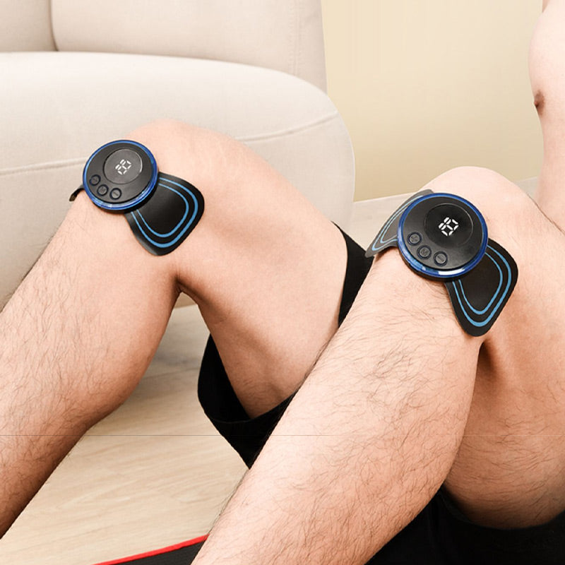 Masseur portable avec 8 modes et écran LCD - Mini stimulateur musculaire pour le soulagement de la douleur