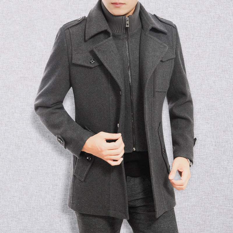 Manteau business en tweed pour homme -Livraison gratuite