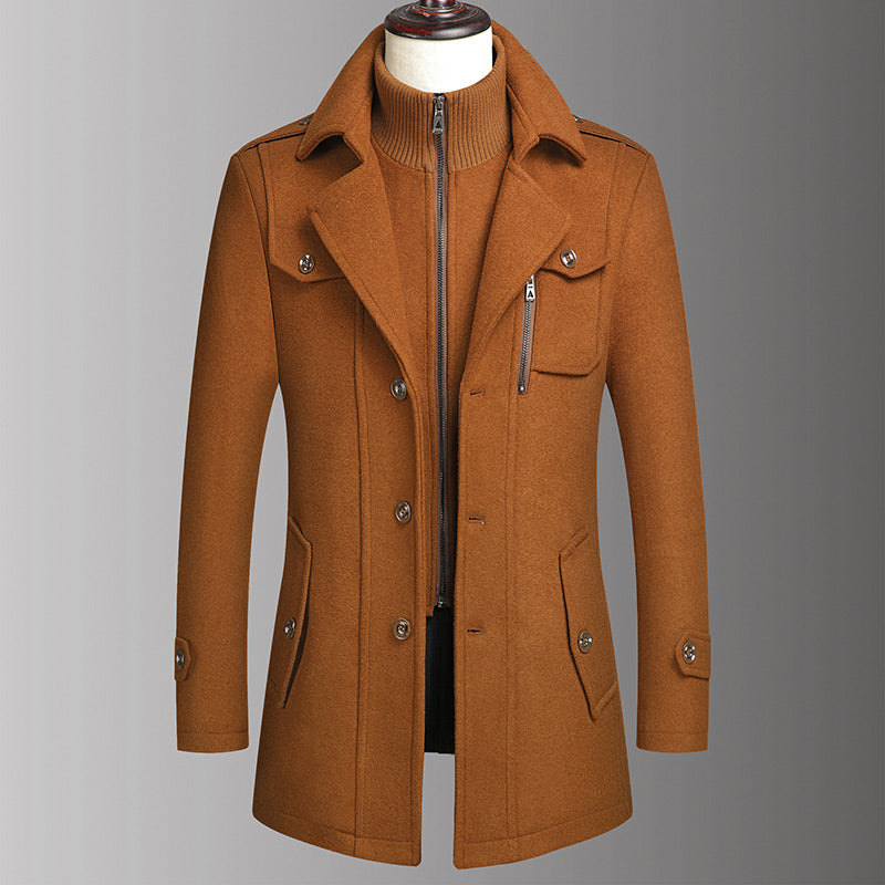 Manteau business en tweed pour homme -Livraison gratuite