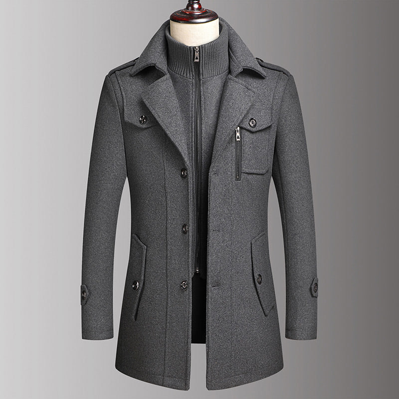 Manteau business en tweed pour homme -Livraison gratuite
