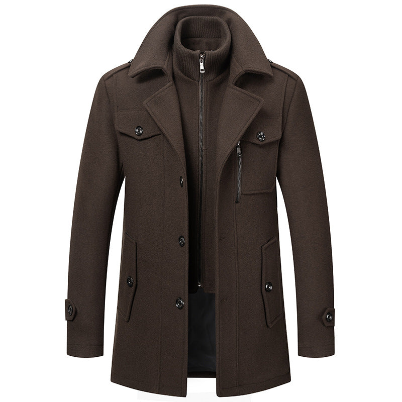 Manteau business en tweed pour homme -Livraison gratuite