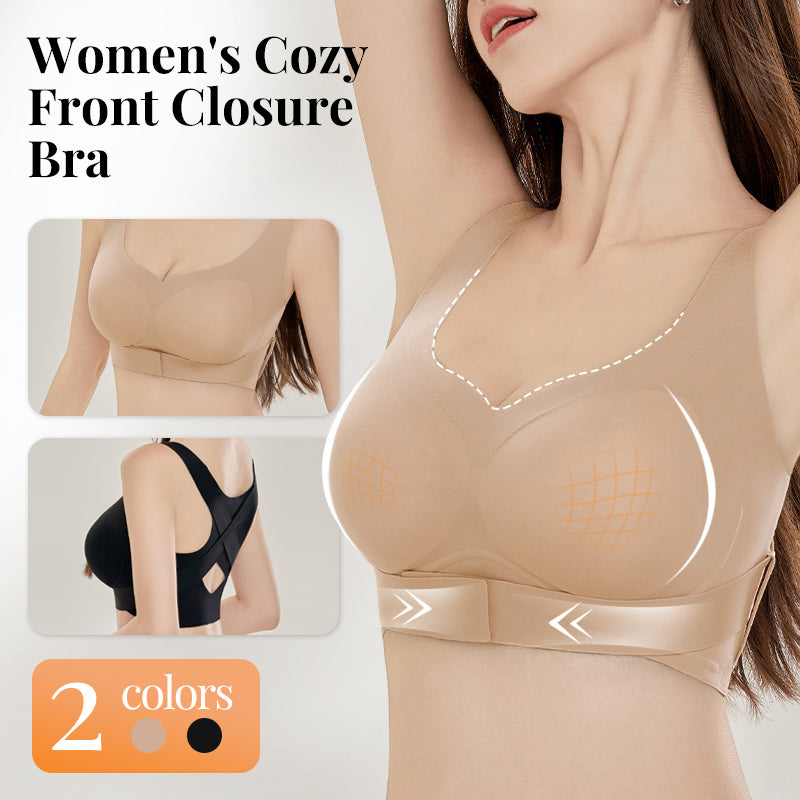 💕 Cozy Seamless Push Up Bra avec fermeture frontale pour femmes🎁