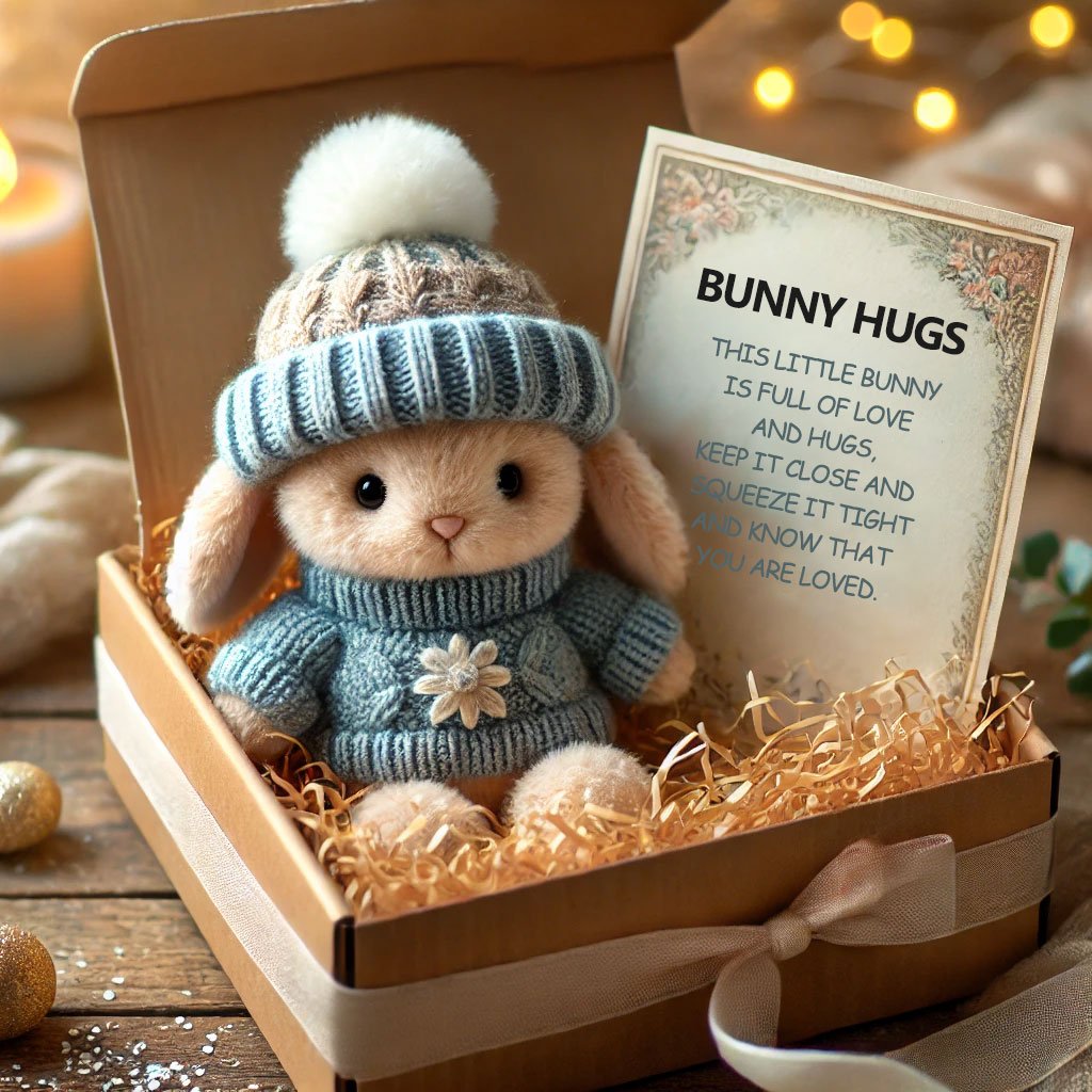 🎁 Fait main de haute qualité 🐇 Mini lapin super réaliste