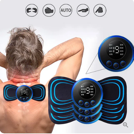 Masseur portable avec 8 modes et écran LCD - Mini stimulateur musculaire pour le soulagement de la douleur