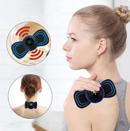 Masseur portable avec 8 modes et écran LCD - Mini stimulateur musculaire pour le soulagement de la douleur