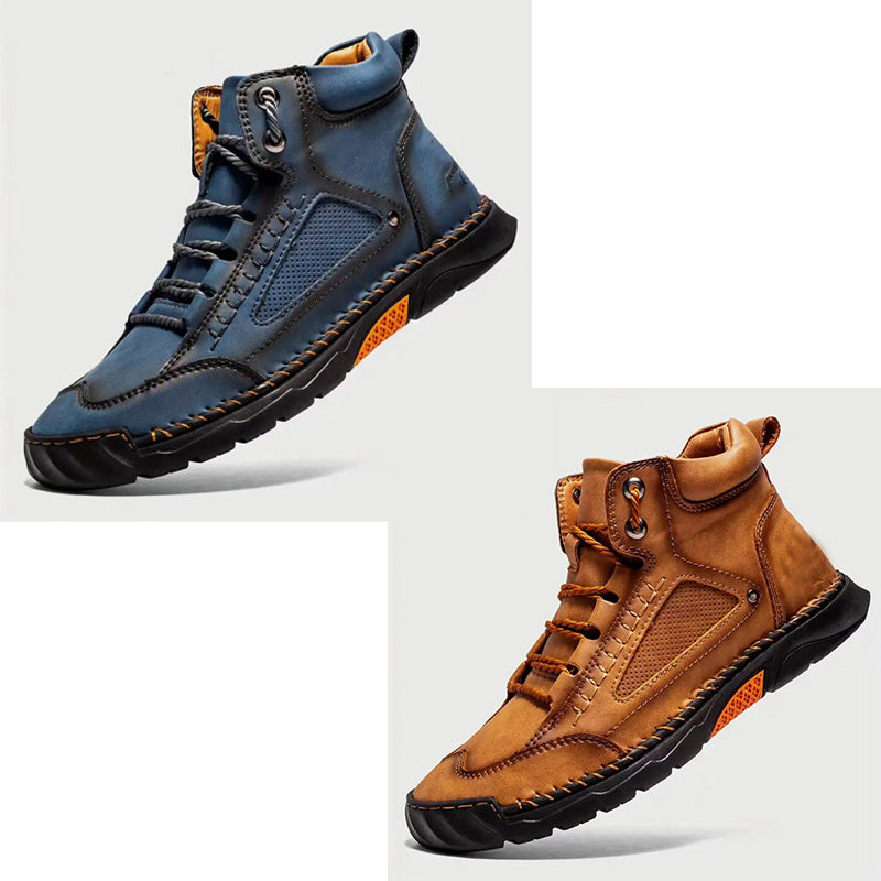 💥Chot Vente💥sylish cousue à la main Flat Sole Boots Men's 💥ultimate Comfort💥