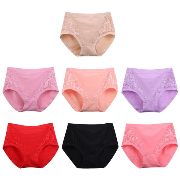 ⏰ Vente du Nouvel An - 50% de réduction  ✨  Culotte taille haute en coton anti-fuite Plus Size