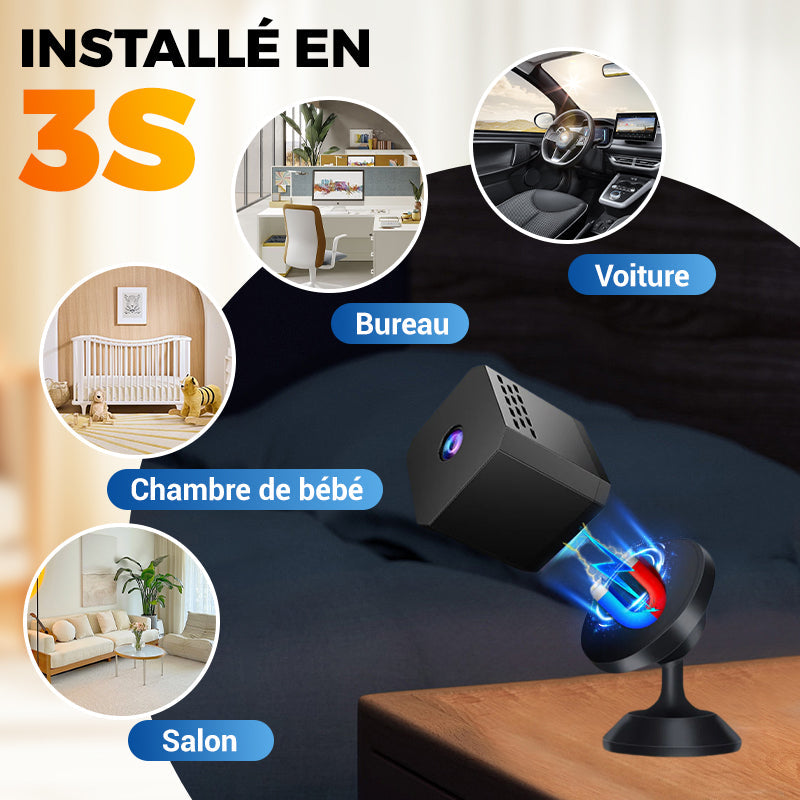 📢📢50% de réduction ! Mini caméra de surveillance HD intelligente – Vision nocturne, détection de mouvement & installation en 1 minute ! 🤩🌹
