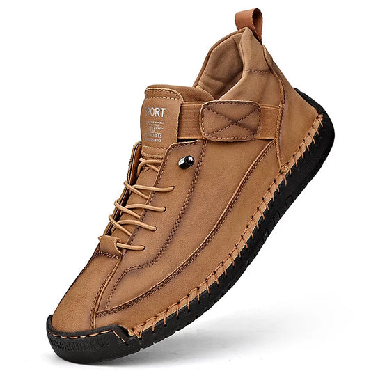 Chaussures en cuir faites main pour hommes, avec confort orthopédique