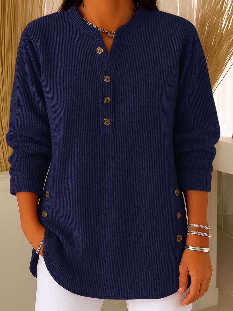 💃Dernier jour, 50 % de réduction⏰Pull à manches longues, tricoté lâche, en tissu uni, à col rond, pour femmes (achetez-en 2, livraison gratuite)