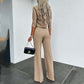 👚 Ensemble Femme Top Court & Pantalon Large – Élégant, Confortable & Tendance 👖