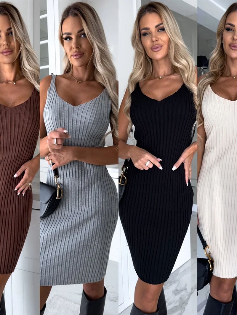 🌷👗Ensemble pull tricoté et robe d'été