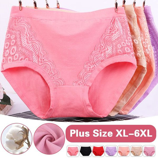 ⏰ Vente du Nouvel An - 50% de réduction  ✨  Culotte taille haute en coton anti-fuite Plus Size