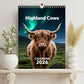 🐮Calendrier 2026 des bovins Highland📅