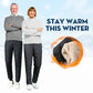 👖 60% DE RÉDUCTION ! ❄️ Pantalon de Jogging Thermique Unisexe - Isolation Chaude et Confortable pour Sport ou Quotidien en Hiver 🏃‍♂️📦