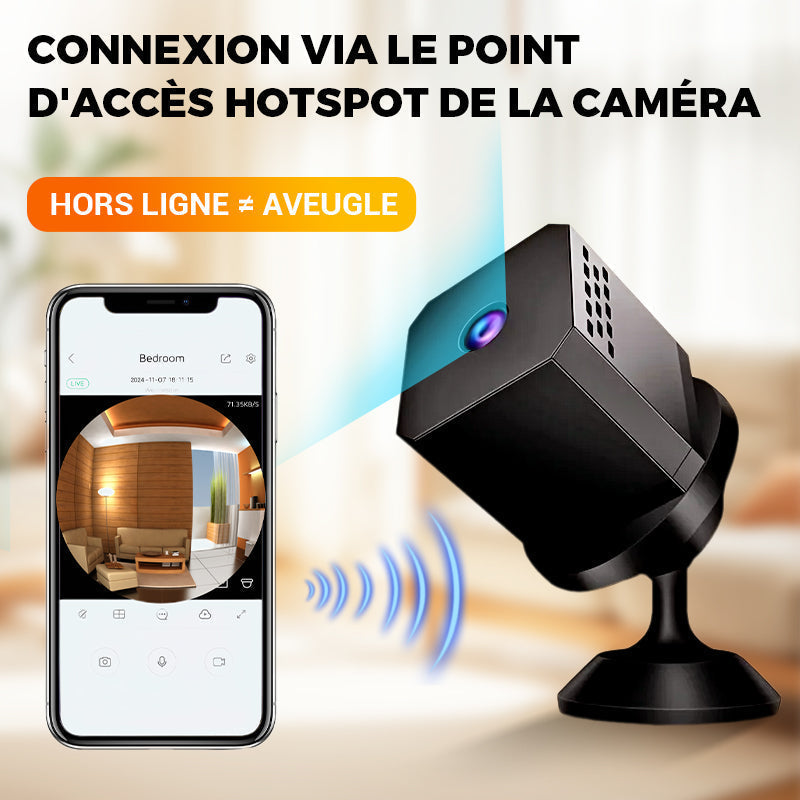 📢📢50% de réduction ! Mini caméra de surveillance HD intelligente – Vision nocturne, détection de mouvement & installation en 1 minute ! 🤩🌹