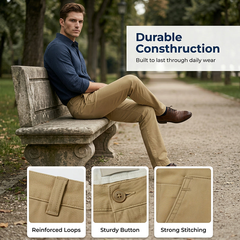 🌟Pantalon droit décontracté pour homme👖 Rehaussez votre image personnelle
