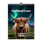 🐮Calendrier 2026 des bovins Highland📅