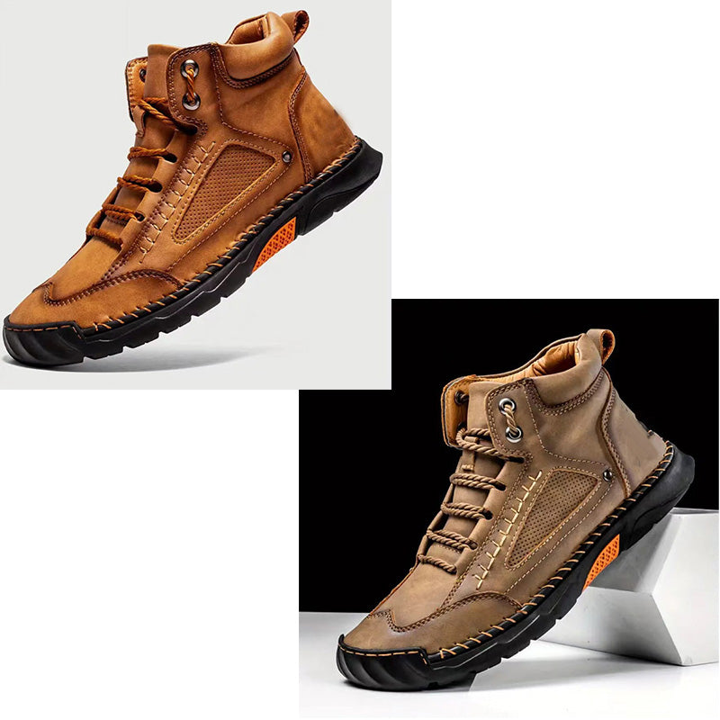 💥Chot Vente💥sylish cousue à la main Flat Sole Boots Men's 💥ultimate Comfort💥