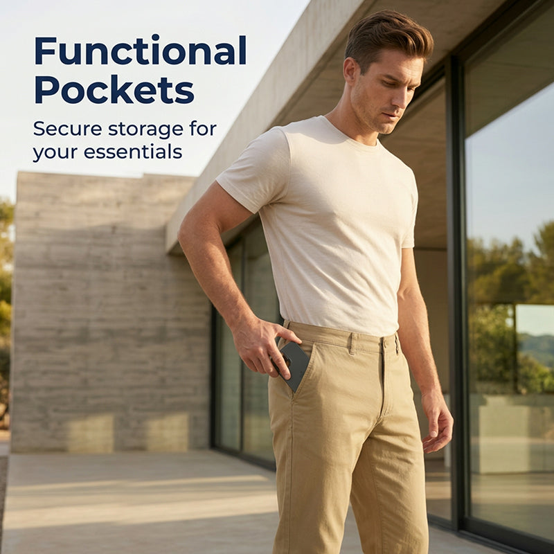🌟Pantalon droit décontracté pour homme👖 Rehaussez votre image personnelle