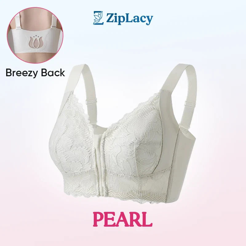 ✨Achetez-en 1 obtenez-en 2💞Soutien-gorge ultra souple avec fermeture éclair à l'avant et sans armatures