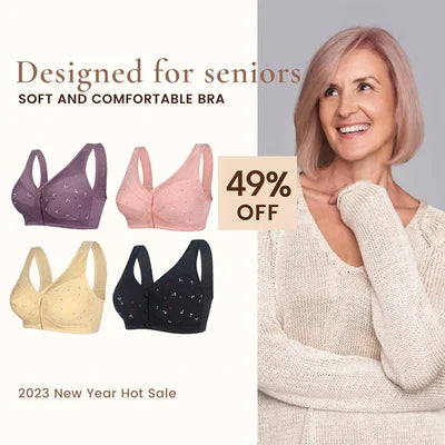 🔥2025 Vente de printemps -49% DISCOUNT !🔥Soutien-gorge confortable et pratique avec bouton sur le devant