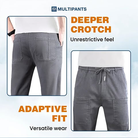 🔥 SOLDES 50 % DE RÉDUCTION 🥰Pantalon cargo haut, extensible et résistant, avec plusieurs poches