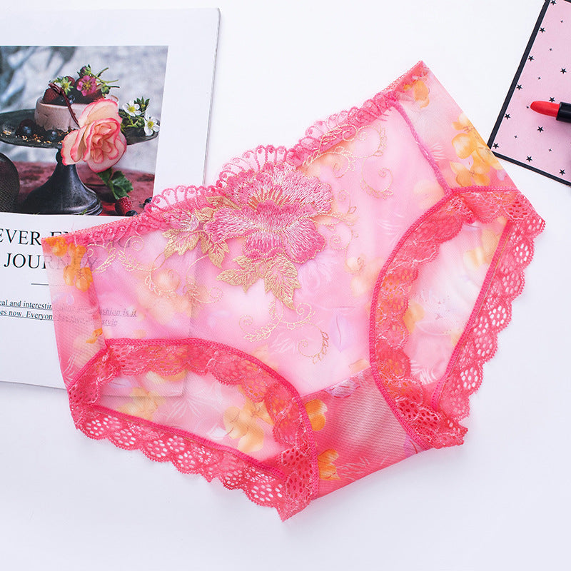 🌸ACHETEZ 1 OBTENEZ 6 GRATUITEMENT🌸Culotte en coton antibactérien avec broderie en dentelle