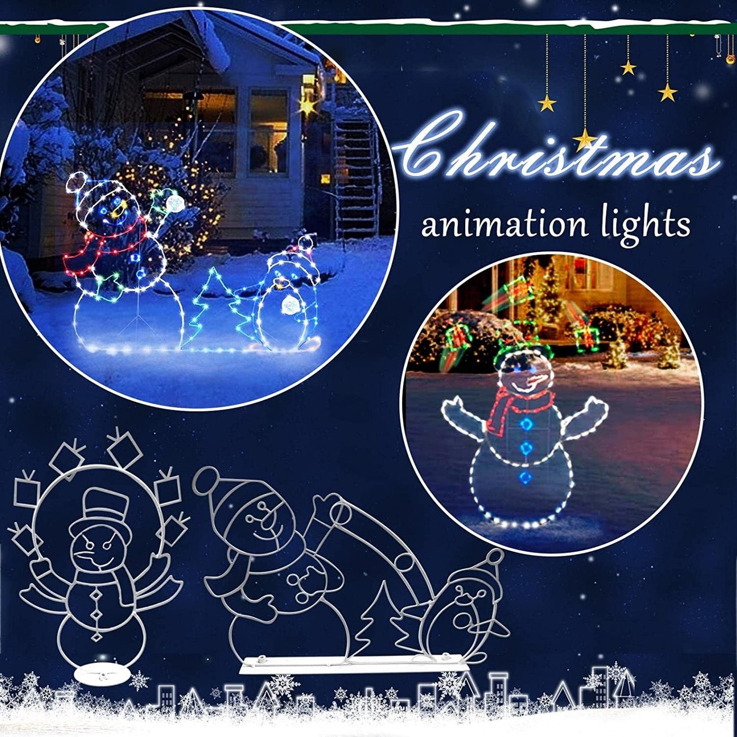 🎅🔥Offre de Noël - 49% DISCOUNT🎅🔥Playing animated snowball light