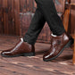 Bottes d'affaires chaudes en cuir pour hommes