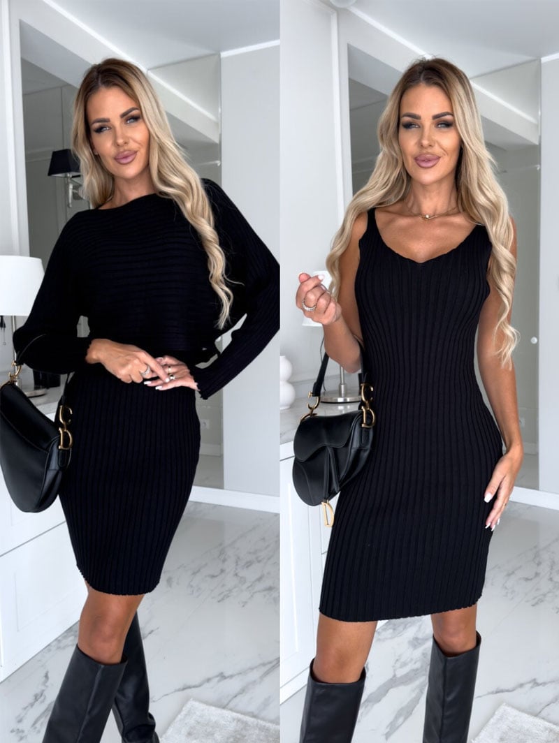🌷👗Ensemble pull tricoté et robe d'été