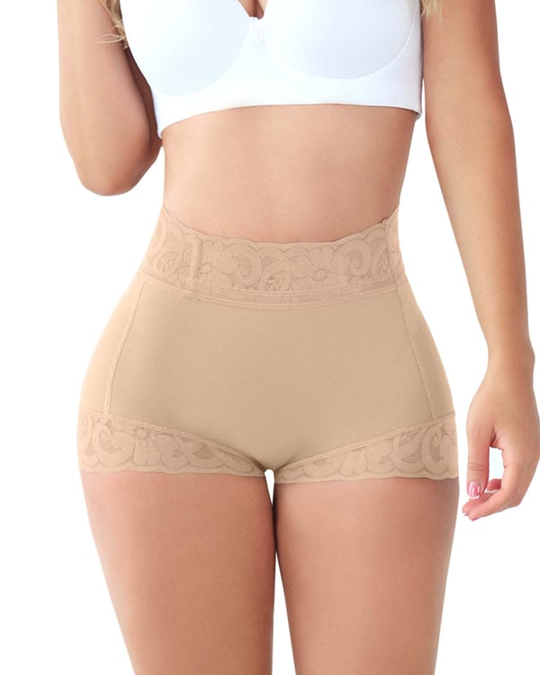 💓 Vente chaude ⇝ 💓 Women Lace Classic Daily Wear Body Shaper Butt Lifter Panty Slip lissant