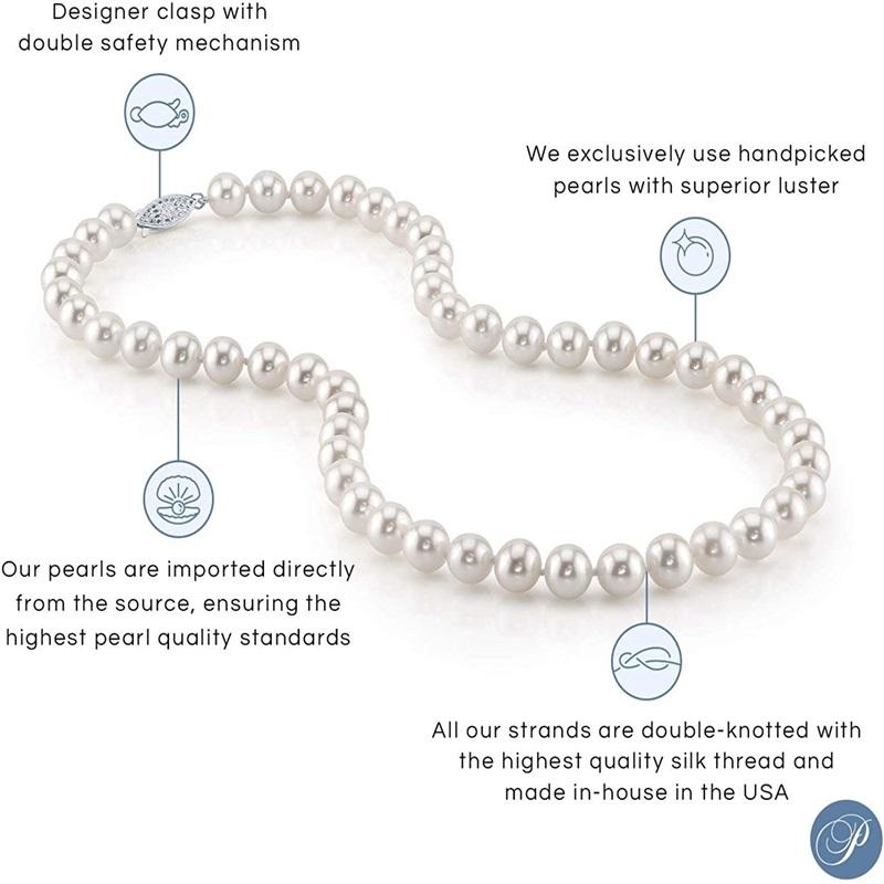 Japon AAAA - Collier élégant en perles d'imitation